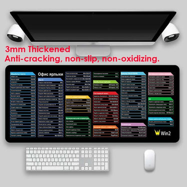 Multilingual Keyboard Shortcuts Mouse Pad - InspiredGrabs.com